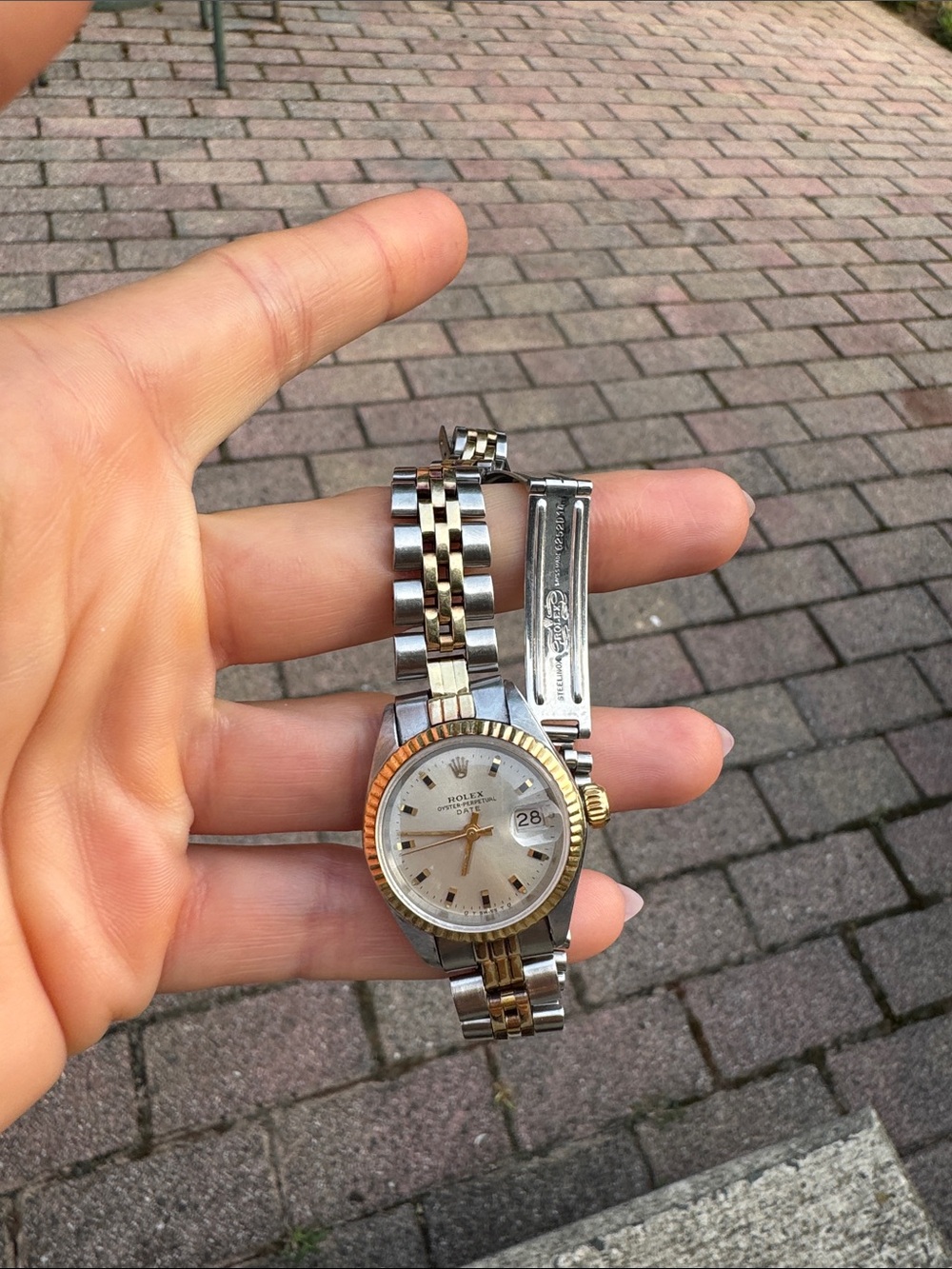 Rolex Two-Tone Gold and Silver Ladies Datejust Watch - Picture 7 of 10